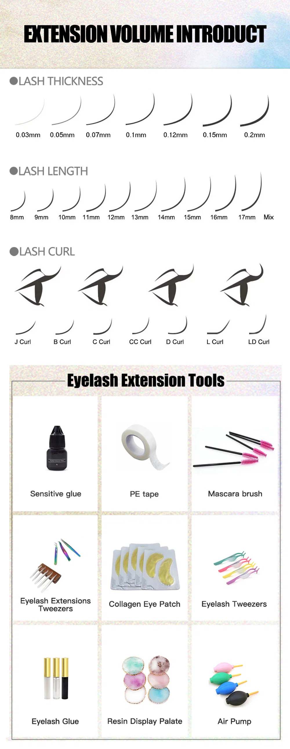 Free Sample Flare Shape Cluster Loose Lashes 5D 6D Premade Loose Volume Fans Eyelash Extensions Loose 5D Lashes