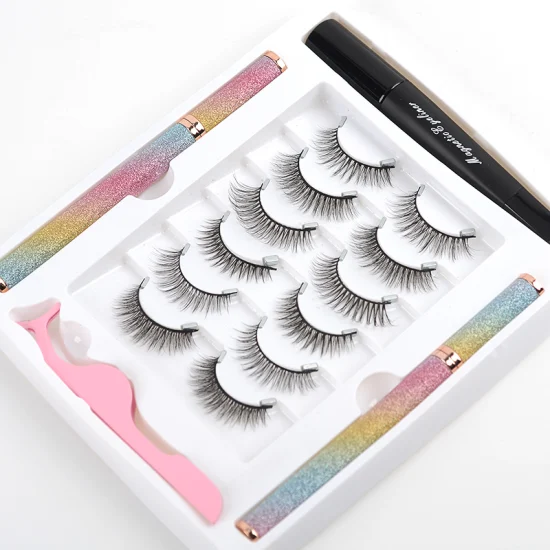 Newest Arrival Invisible Magnetic Faux Mink Eyelashes Set Magnetic Lashes